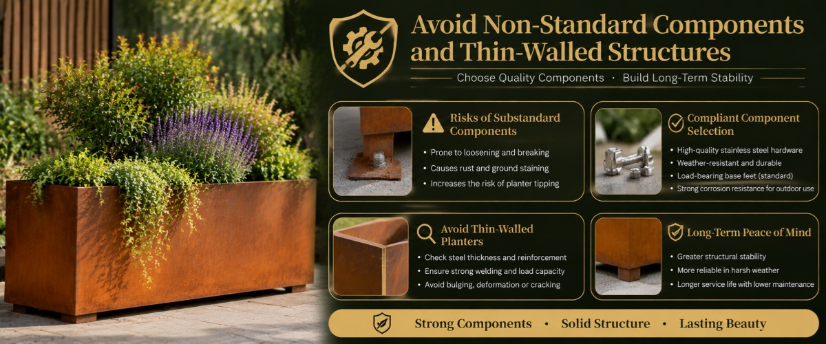 Avoid Non-Standard Components and Thin-Walled Structures